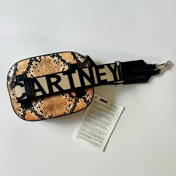 Stella McCartney Convertible Studded Faux Snake-Effect Leather Belt Bag NWT - Picture 7 of 8